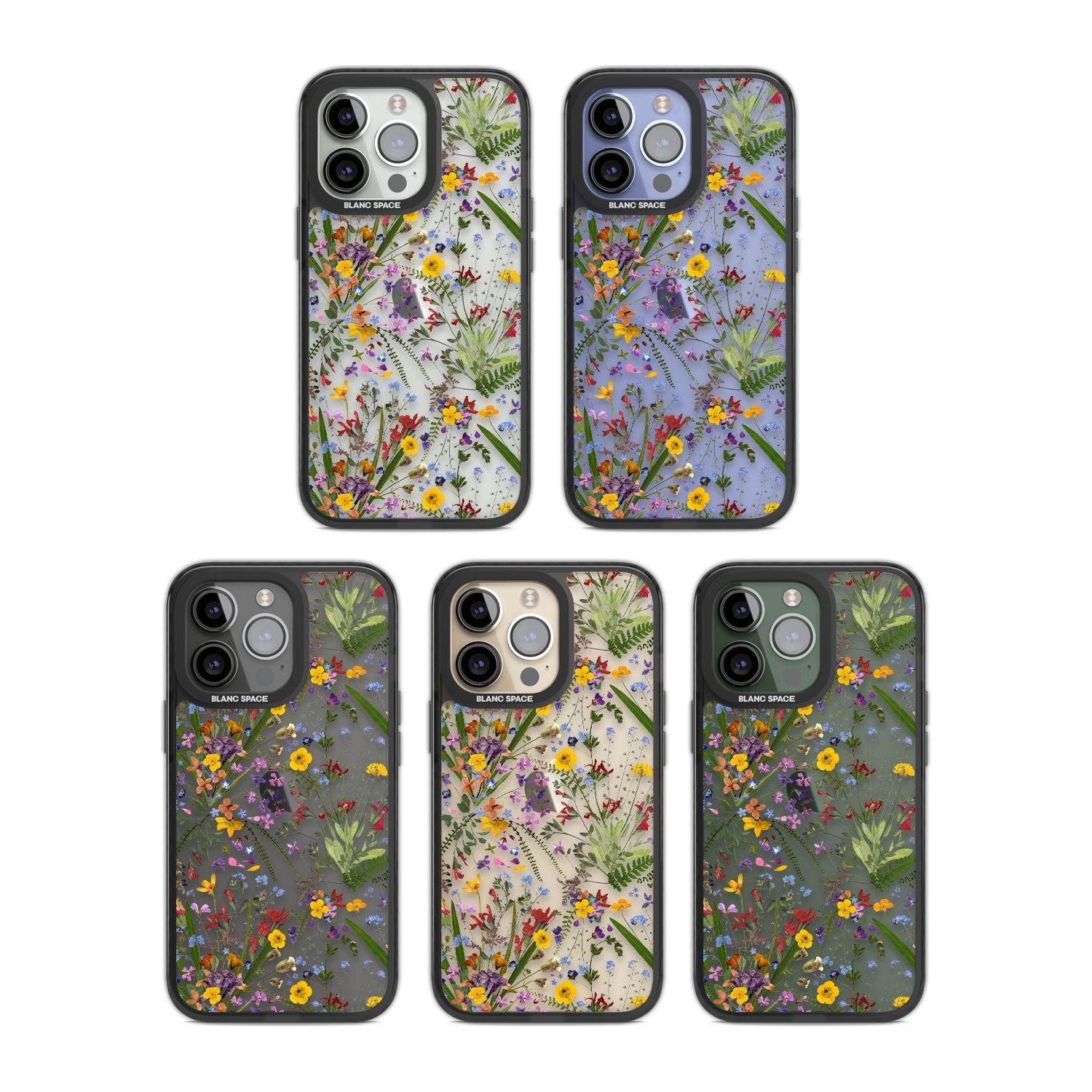 White Stars on Clear Phone Case for iPhone 14 Pro