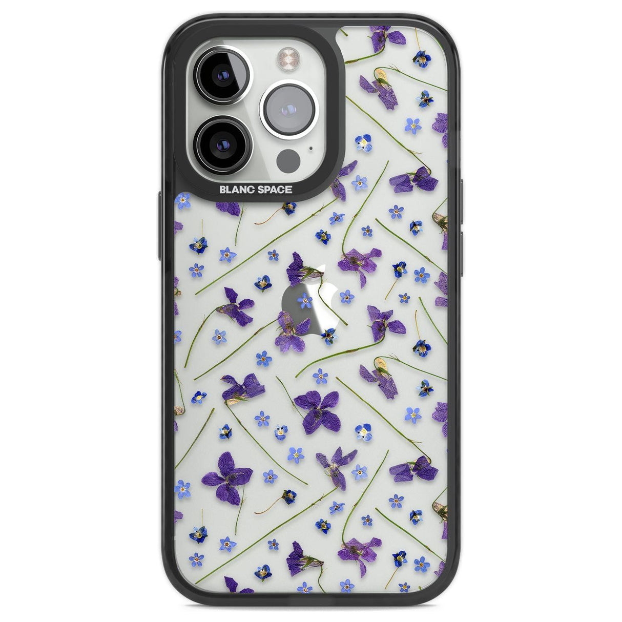 Violet & Blue Floral Pattern Design