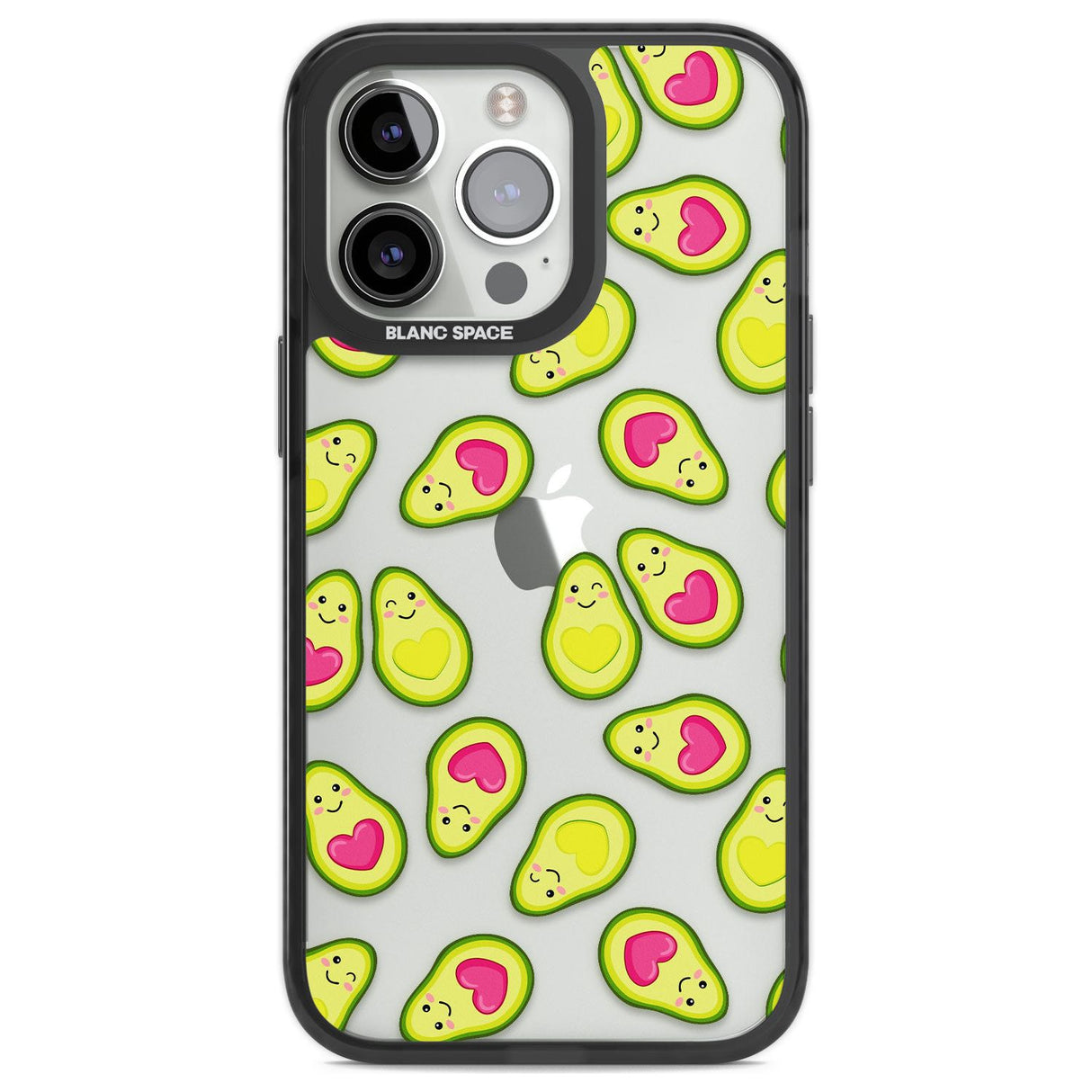 Avocado Love Phone Case iPhone 13 Pro / Black Impact Case,iPhone 14 Pro / Black Impact Case,iPhone 15 Pro Max / Black Impact Case,iPhone 15 Pro / Black Impact Case Blanc Space