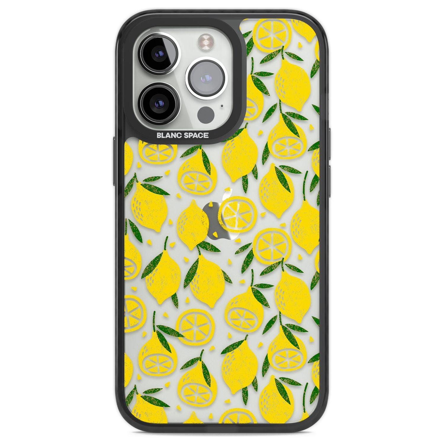 Bright Lemon Fruity Pattern Phone Case iPhone 13 Pro / Black Impact Case,iPhone 14 Pro / Black Impact Case,iPhone 15 Pro Max / Black Impact Case,iPhone 15 Pro / Black Impact Case Blanc Space