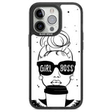 Girl Boss Phone Case iPhone 13 Pro / Black Impact Case,iPhone 14 Pro / Black Impact Case,iPhone 15 Pro Max / Black Impact Case,iPhone 15 Pro / Black Impact Case Blanc Space