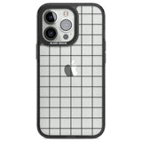 Simplistic Large Grid Pattern Black (Transparent)