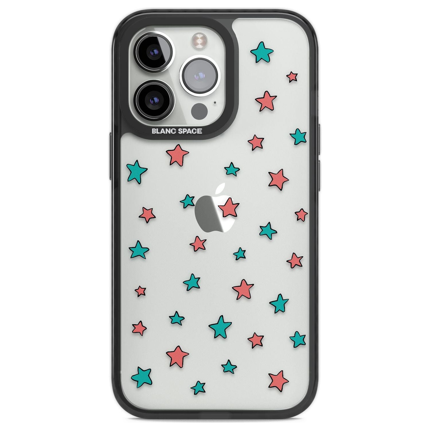 Heartstopper Stars Pattern Phone Case iPhone 13 Pro / Black Impact Case,iPhone 14 Pro / Black Impact Case,iPhone 15 Pro Max / Black Impact Case,iPhone 15 Pro / Black Impact Case Blanc Space