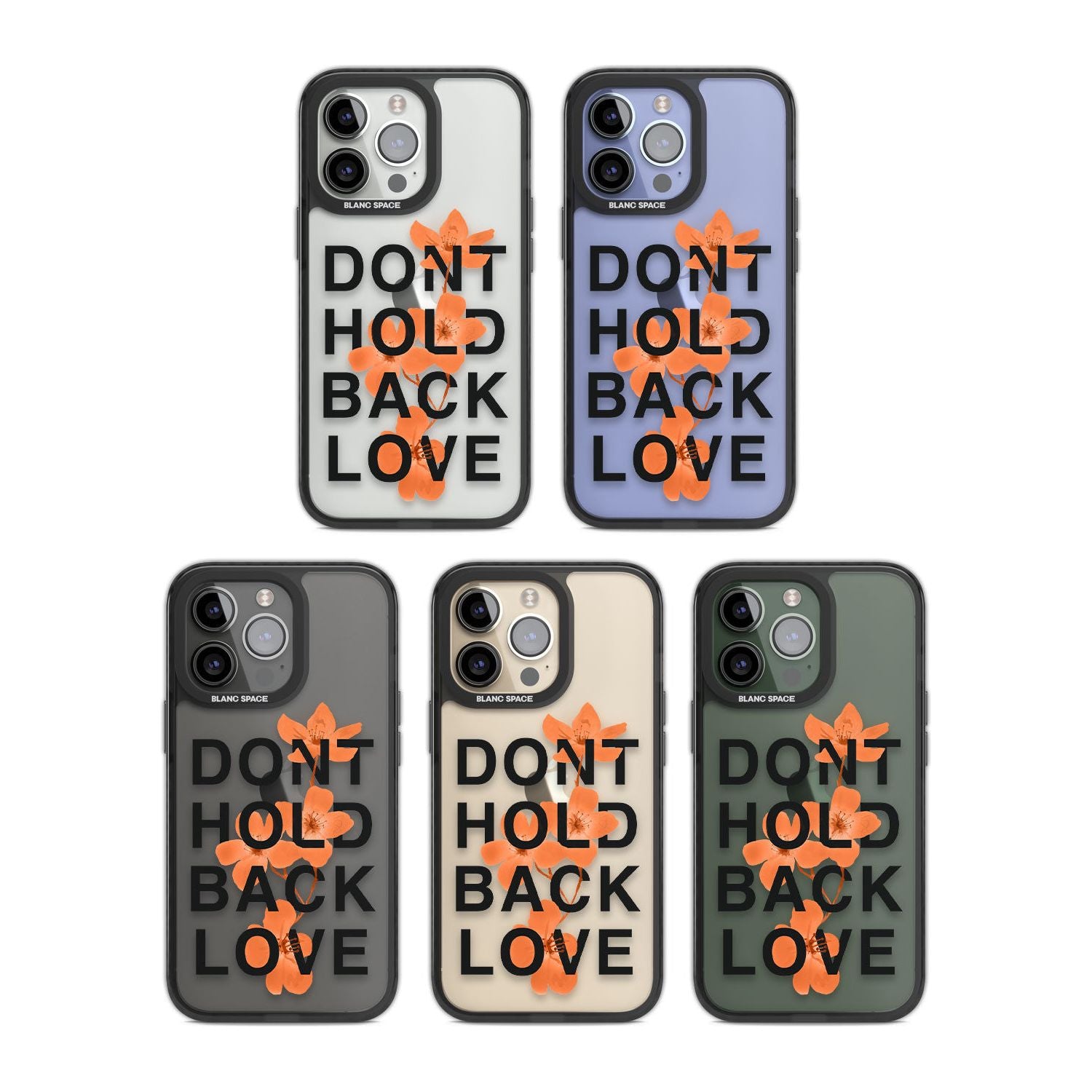 Don't Hold Back Love - Blue & WhitePhone Case for iPhone 14 Pro