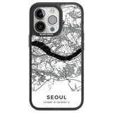 Map of Seoul, South Korea Phone Case iPhone 13 Pro / Black Impact Case,iPhone 14 Pro / Black Impact Case,iPhone 15 Pro Max / Black Impact Case,iPhone 15 Pro / Black Impact Case Blanc Space