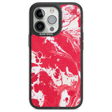 Red & White - Marbled Paper