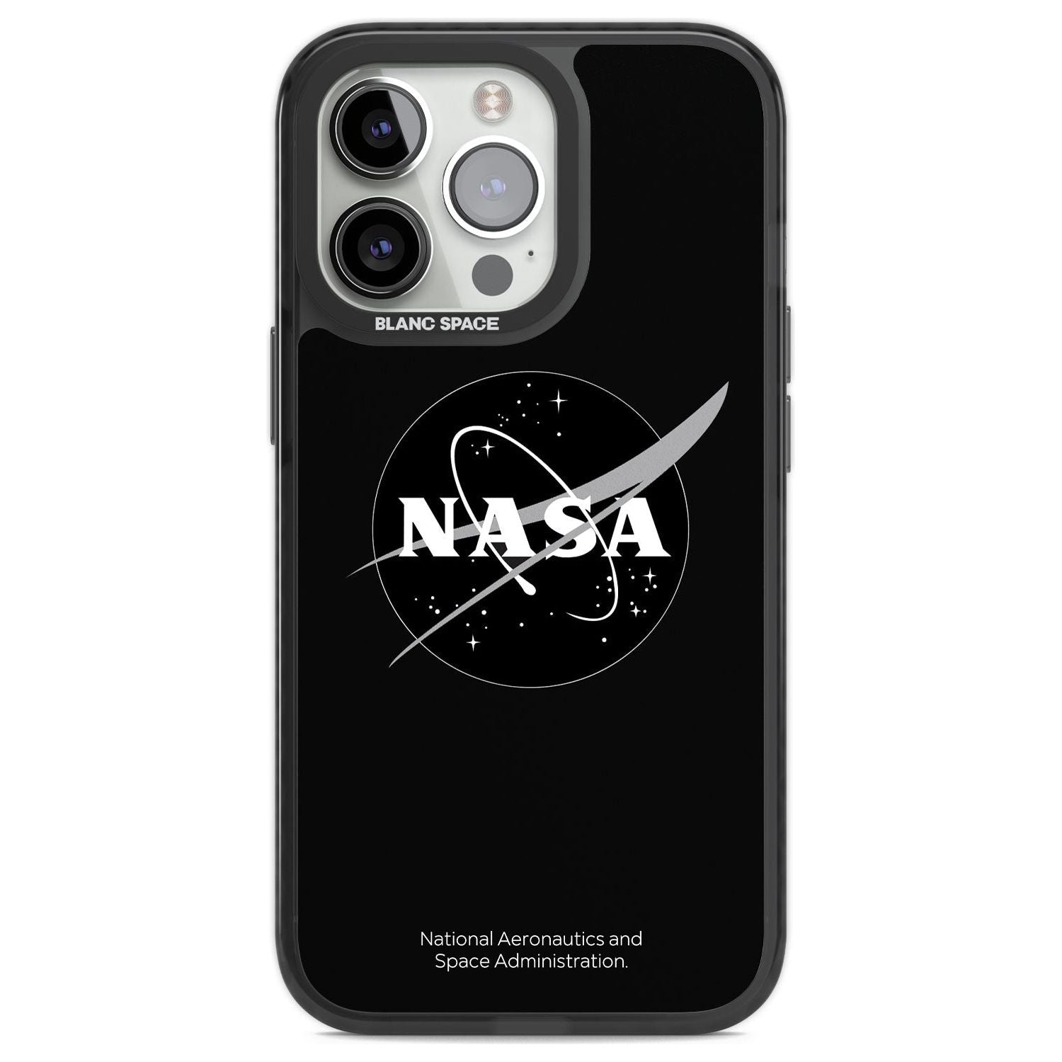 Dark NASA Meatball Phone Case iPhone 13 Pro / Black Impact Case,iPhone 14 Pro / Black Impact Case,iPhone 15 Pro Max / Black Impact Case,iPhone 15 Pro / Black Impact Case Blanc Space