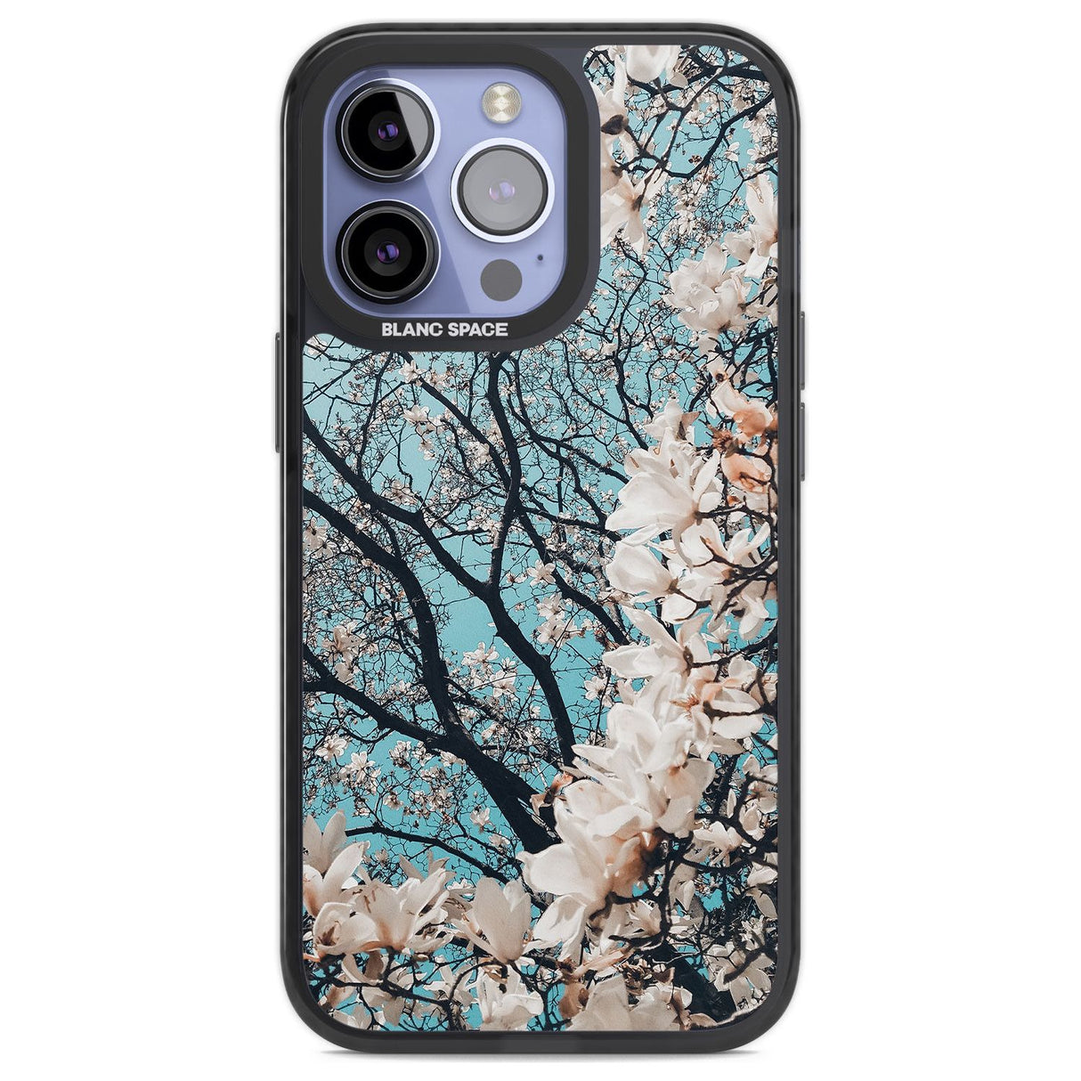 Magnolia Tree Photograph Phone Case iPhone 13 Pro / Black Impact Case,iPhone 14 Pro / Black Impact Case,iPhone 15 Pro Max / Black Impact Case,iPhone 15 Pro / Black Impact Case Blanc Space