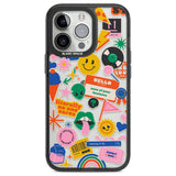 Nostalgic Stickers #1 Phone Case iPhone 13 Pro / Black Impact Case,iPhone 14 Pro / Black Impact Case,iPhone 15 Pro Max / Black Impact Case,iPhone 15 Pro / Black Impact Case Blanc Space