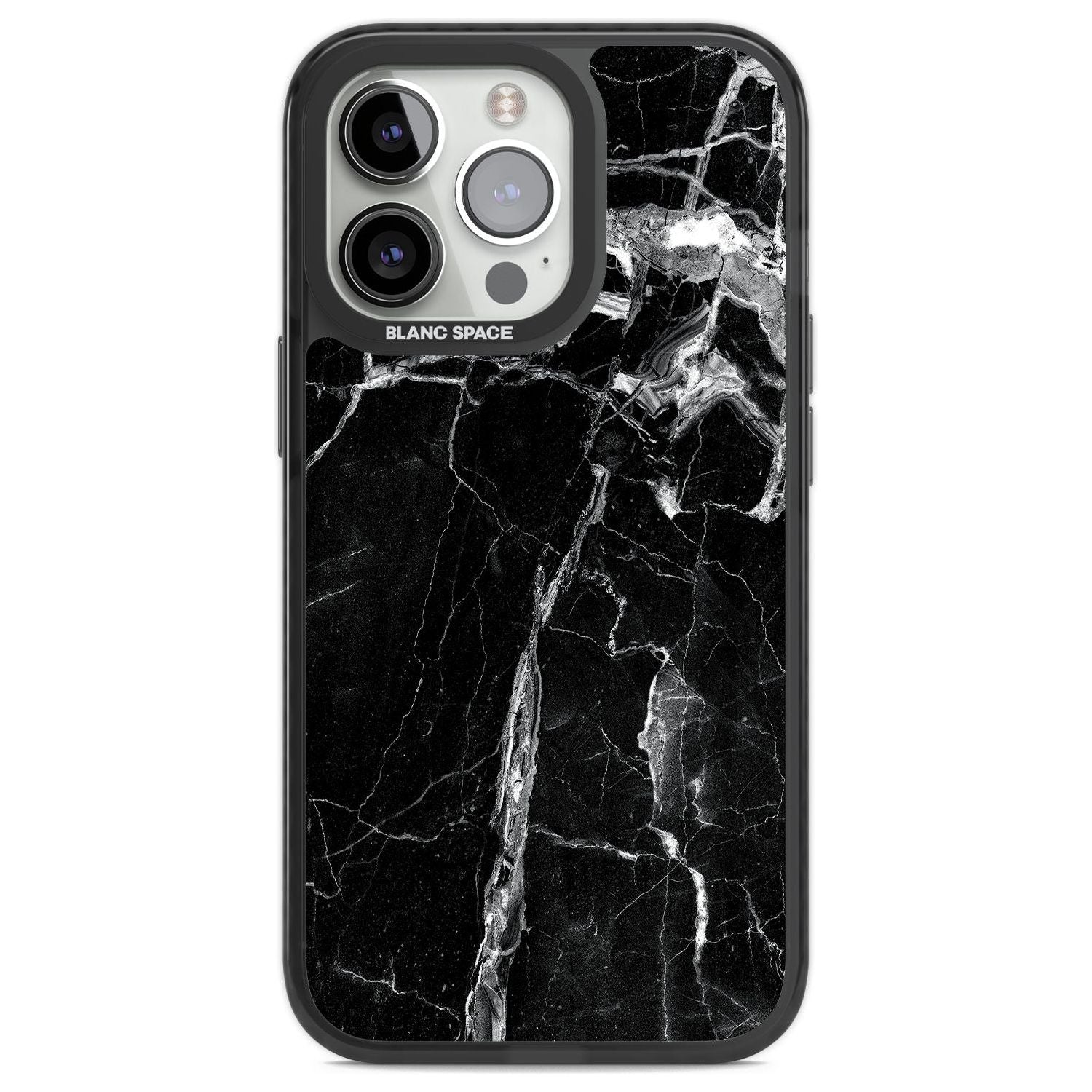 Black Onyx Marble Texture Phone Case iPhone 13 Pro / Black Impact Case,iPhone 14 Pro / Black Impact Case,iPhone 15 Pro Max / Black Impact Case,iPhone 15 Pro / Black Impact Case Blanc Space