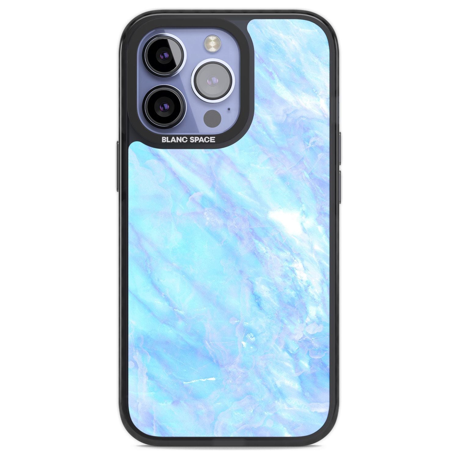Iridescent Crystal Marble Phone Case iPhone 13 Pro / Black Impact Case,iPhone 14 Pro / Black Impact Case,iPhone 15 Pro Max / Black Impact Case,iPhone 15 Pro / Black Impact Case Blanc Space