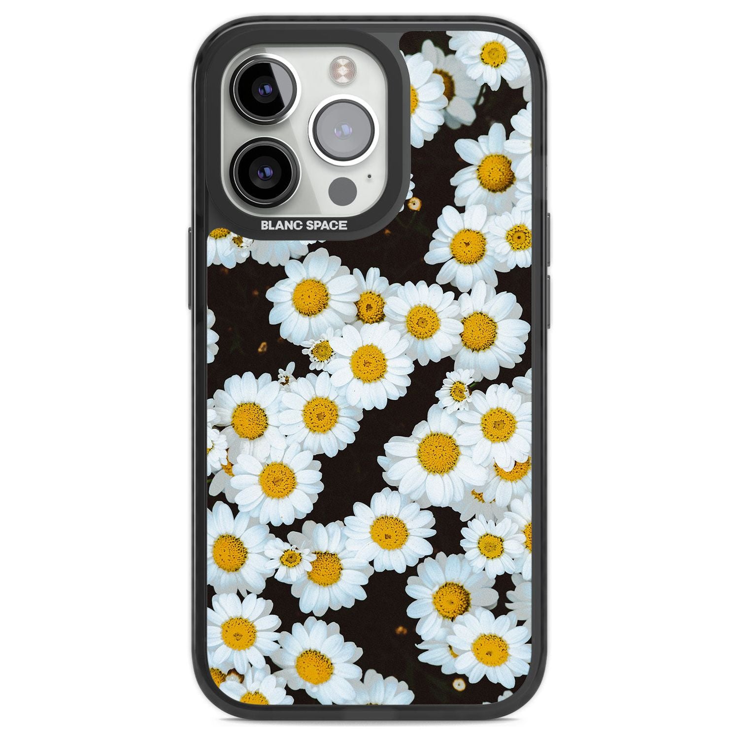 Daisies - Real Floral Photographs Phone Case iPhone 13 Pro / Black Impact Case,iPhone 14 Pro / Black Impact Case,iPhone 15 Pro Max / Black Impact Case,iPhone 15 Pro / Black Impact Case Blanc Space