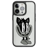 Faded Feline Phone Case iPhone 13 Pro / Black Impact Case,iPhone 14 Pro / Black Impact Case,iPhone 15 Pro Max / Black Impact Case,iPhone 15 Pro / Black Impact Case Blanc Space