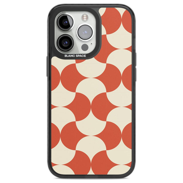 Abstract Retro Shapes: Psychedelic Pattern Phone Case iPhone 13 Pro / Black Impact Case,iPhone 14 Pro / Black Impact Case,iPhone 15 Pro Max / Black Impact Case,iPhone 15 Pro / Black Impact Case Blanc Space