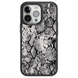 Pastel Snakeskin - Grey Phone Case iPhone 13 Pro / Black Impact Case,iPhone 14 Pro / Black Impact Case,iPhone 15 Pro / Black Impact Case,iPhone 15 Pro Max / Black Impact Case Blanc Space