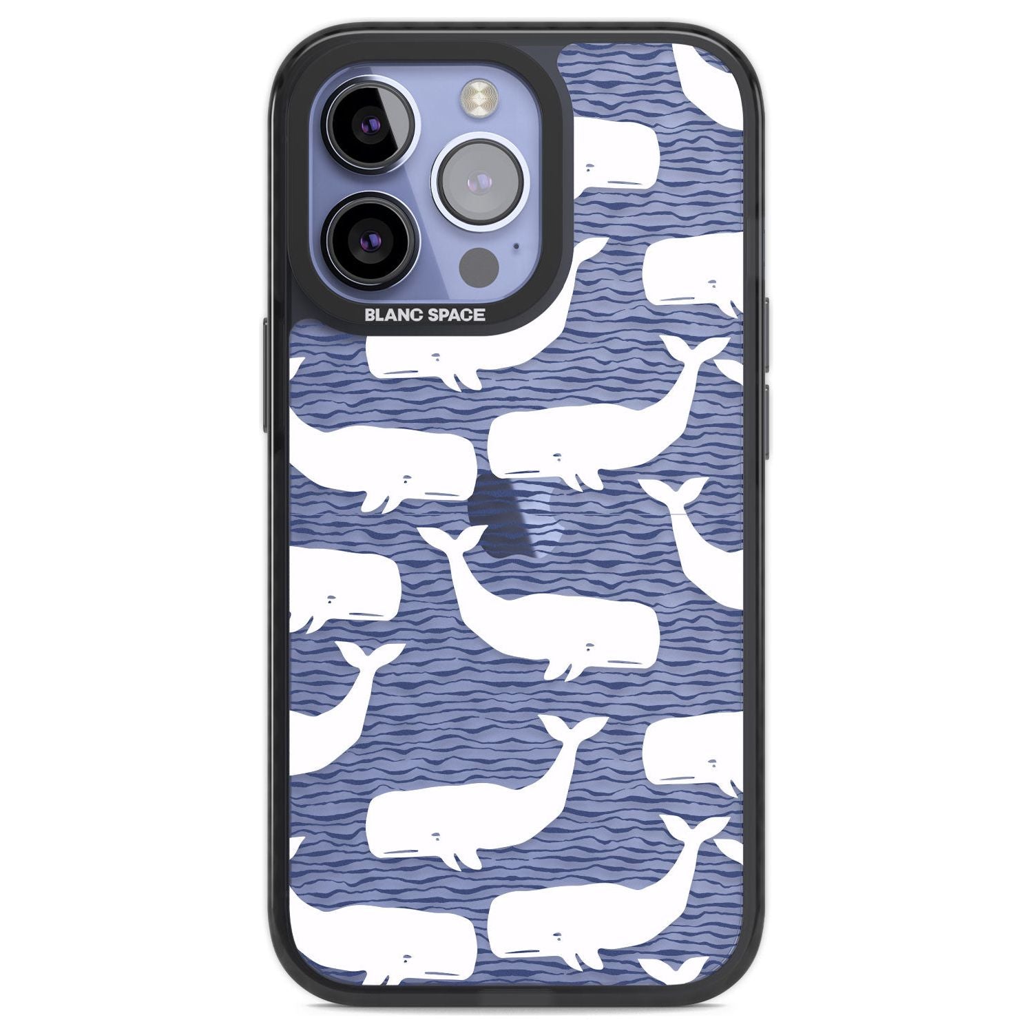 Cute Whales (Transparent) Phone Case iPhone 13 Pro / Black Impact Case,iPhone 14 Pro / Black Impact Case,iPhone 15 Pro Max / Black Impact Case,iPhone 15 Pro / Black Impact Case Blanc Space