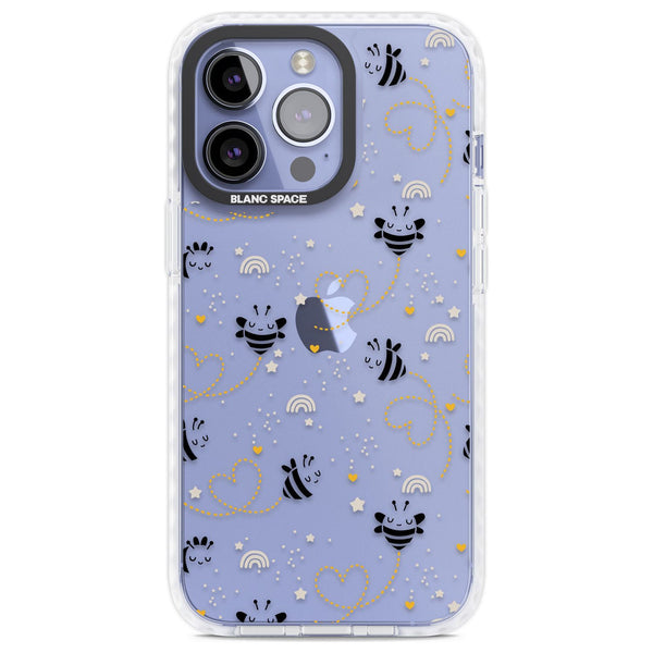 Bee Hearts Pattern