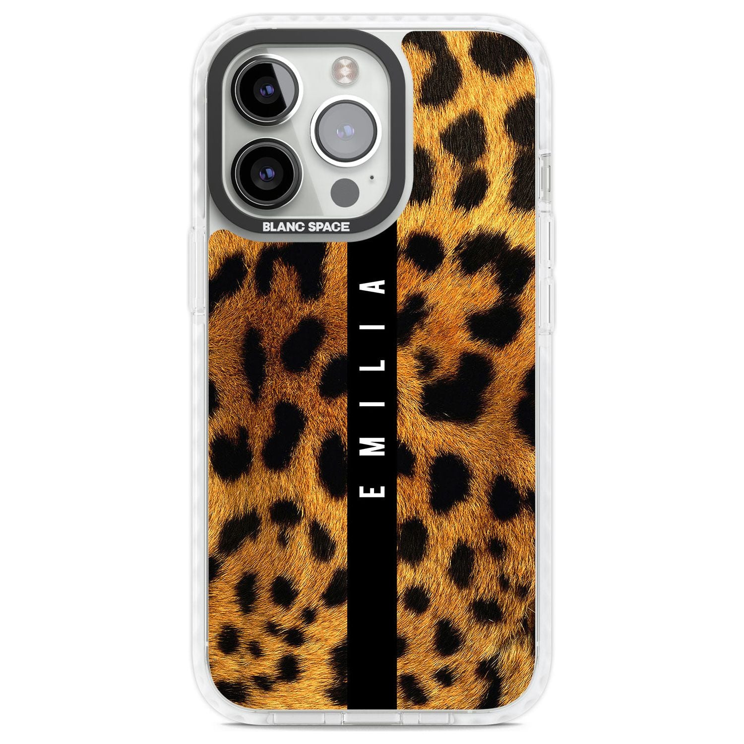 Personalised Leopard Print Custom Phone Case iPhone 13 Pro / Impact Case,iPhone 14 Pro / Impact Case,iPhone 15 Pro Max / Impact Case,iPhone 15 Pro / Impact Case Blanc Space