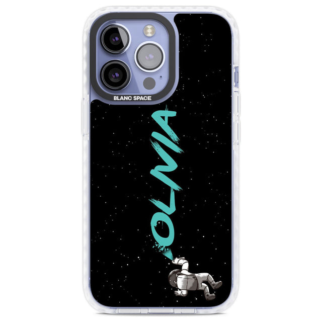 Personalised Graffiti Astronaut Custom Phone Case iPhone 13 Pro / Impact Case,iPhone 14 Pro / Impact Case,iPhone 15 Pro Max / Impact Case,iPhone 15 Pro / Impact Case Blanc Space