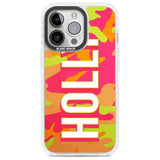 Personalised Colourful Neon Camo Custom Phone Case iPhone 13 Pro / Impact Case,iPhone 14 Pro / Impact Case,iPhone 15 Pro Max / Impact Case,iPhone 15 Pro / Impact Case Blanc Space