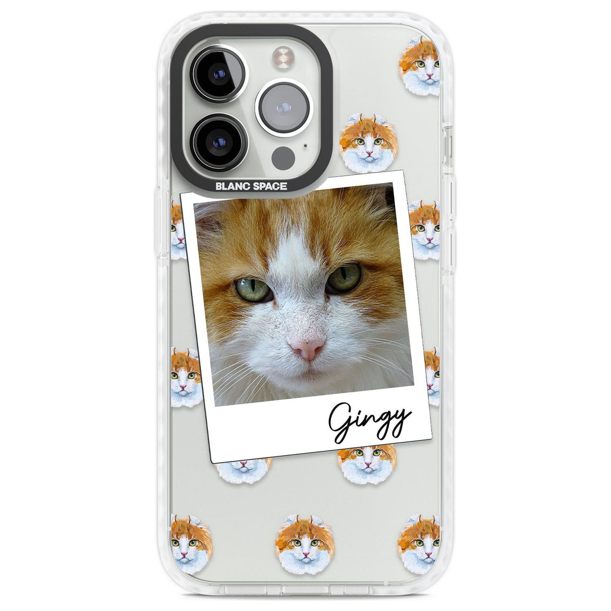 Personalised American Curl Photo Custom Phone Case iPhone 13 Pro / Impact Case,iPhone 14 Pro / Impact Case,iPhone 15 Pro Max / Impact Case,iPhone 15 Pro / Impact Case Blanc Space