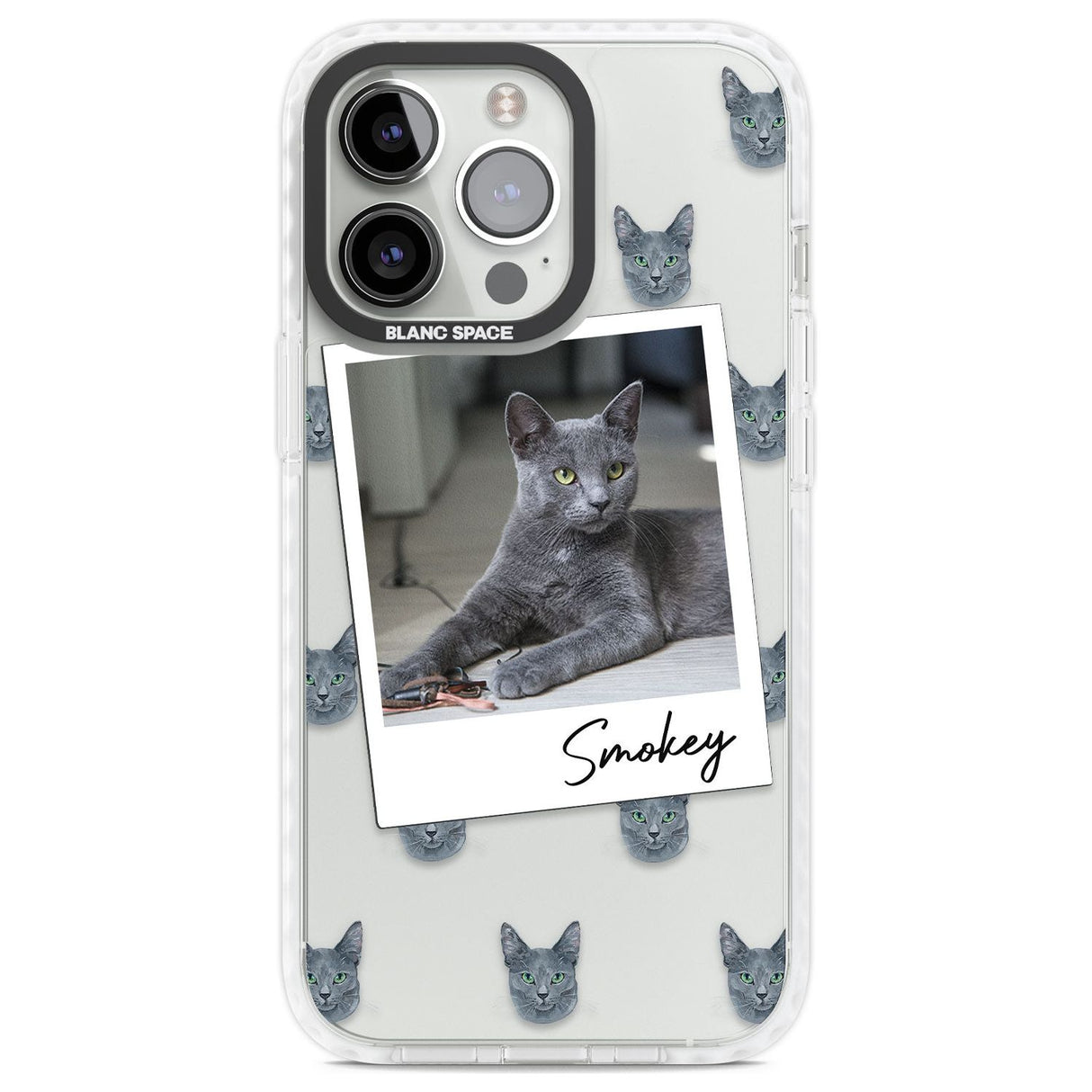 Personalised Korat Cat Photo Custom Phone Case iPhone 13 Pro / Impact Case,iPhone 14 Pro / Impact Case,iPhone 15 Pro Max / Impact Case,iPhone 15 Pro / Impact Case Blanc Space