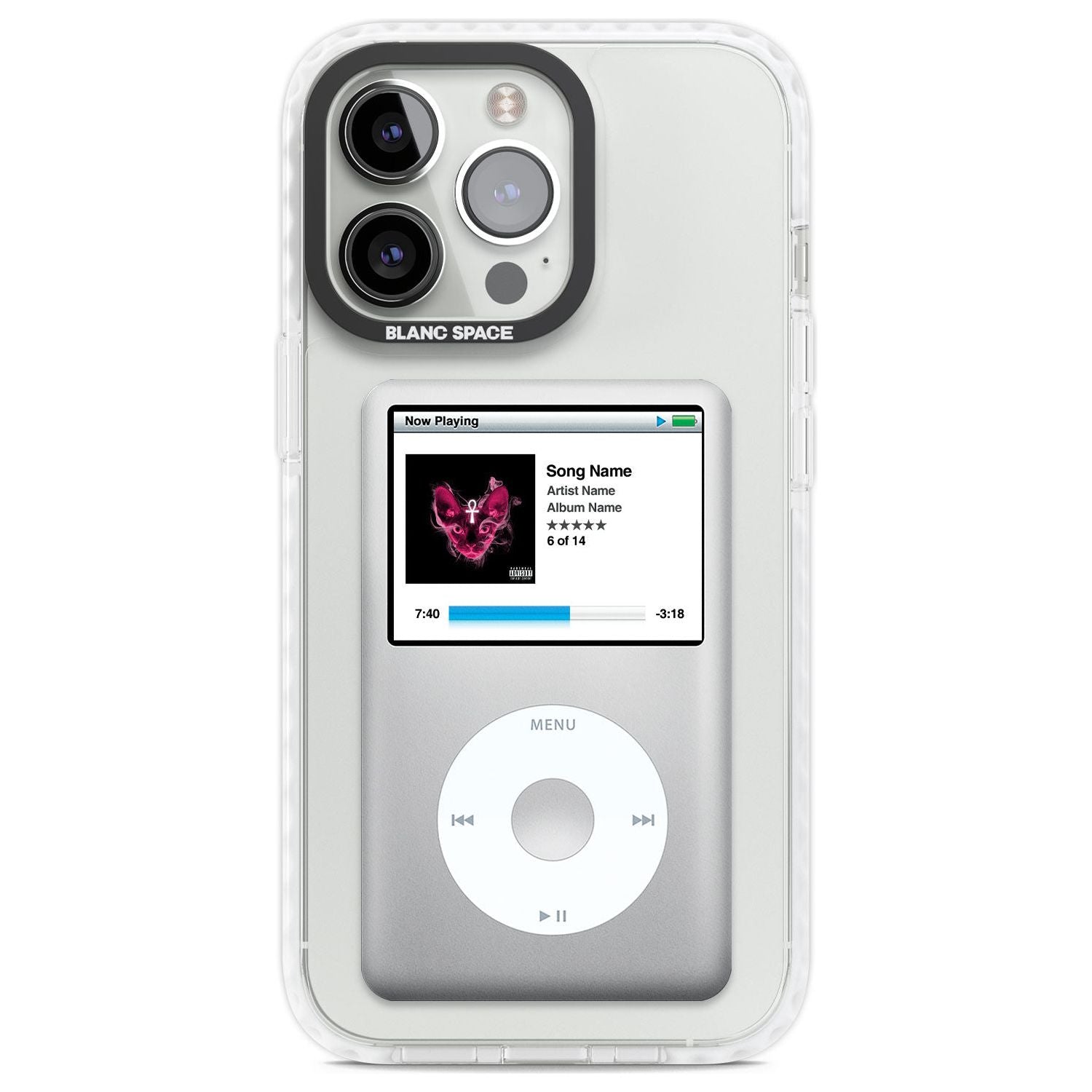 Personalised Classic iPod Custom Phone Case iPhone 13 Pro / Impact Case,iPhone 14 Pro / Impact Case,iPhone 15 Pro Max / Impact Case,iPhone 15 Pro / Impact Case Blanc Space