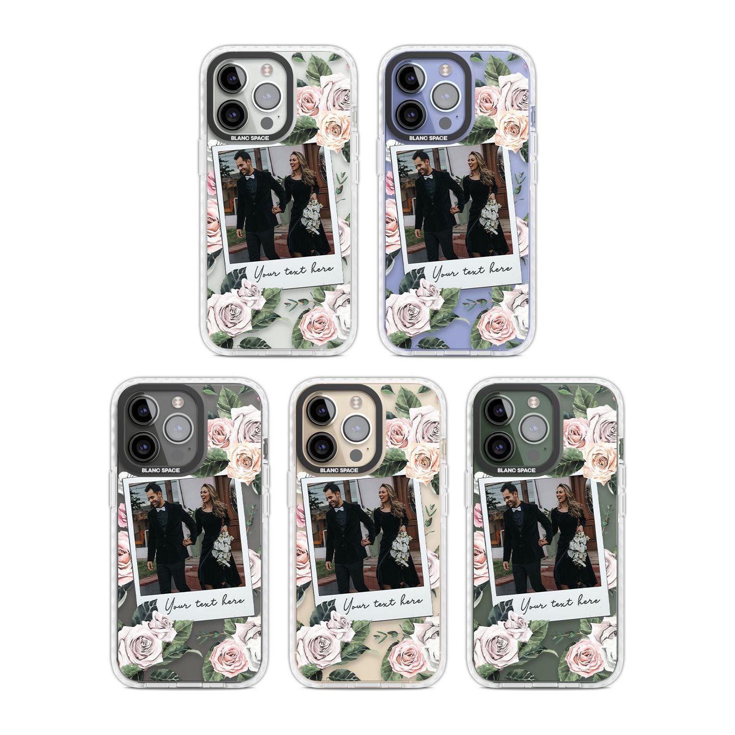 Personalised Floral Instant Film Photo