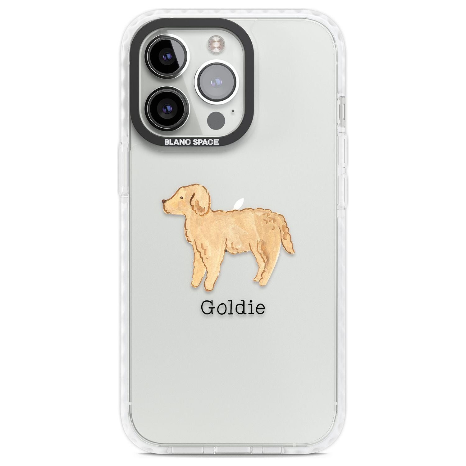 Personalised Hand Painted Goldendoodle Custom Phone Case iPhone 13 Pro / Impact Case,iPhone 14 Pro / Impact Case,iPhone 15 Pro Max / Impact Case,iPhone 15 Pro / Impact Case Blanc Space