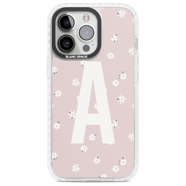 Personalised Pink Daisy Initial