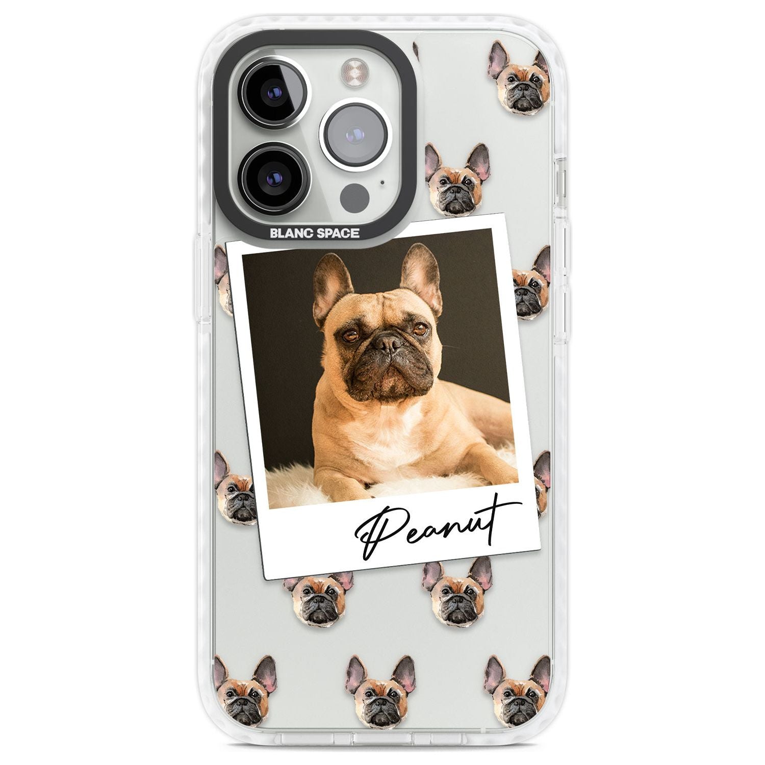 Personalised French Bulldog, Tan - Dog Photo Custom Phone Case iPhone 13 Pro / Impact Case,iPhone 14 Pro / Impact Case,iPhone 15 Pro Max / Impact Case,iPhone 15 Pro / Impact Case Blanc Space