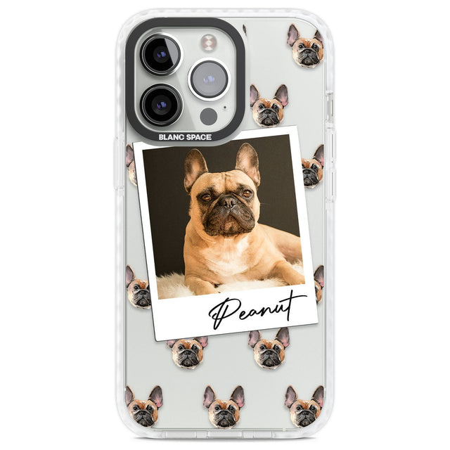 Personalised French Bulldog, Tan - Dog Photo Custom Phone Case iPhone 13 Pro / Impact Case,iPhone 14 Pro / Impact Case,iPhone 15 Pro Max / Impact Case,iPhone 15 Pro / Impact Case Blanc Space