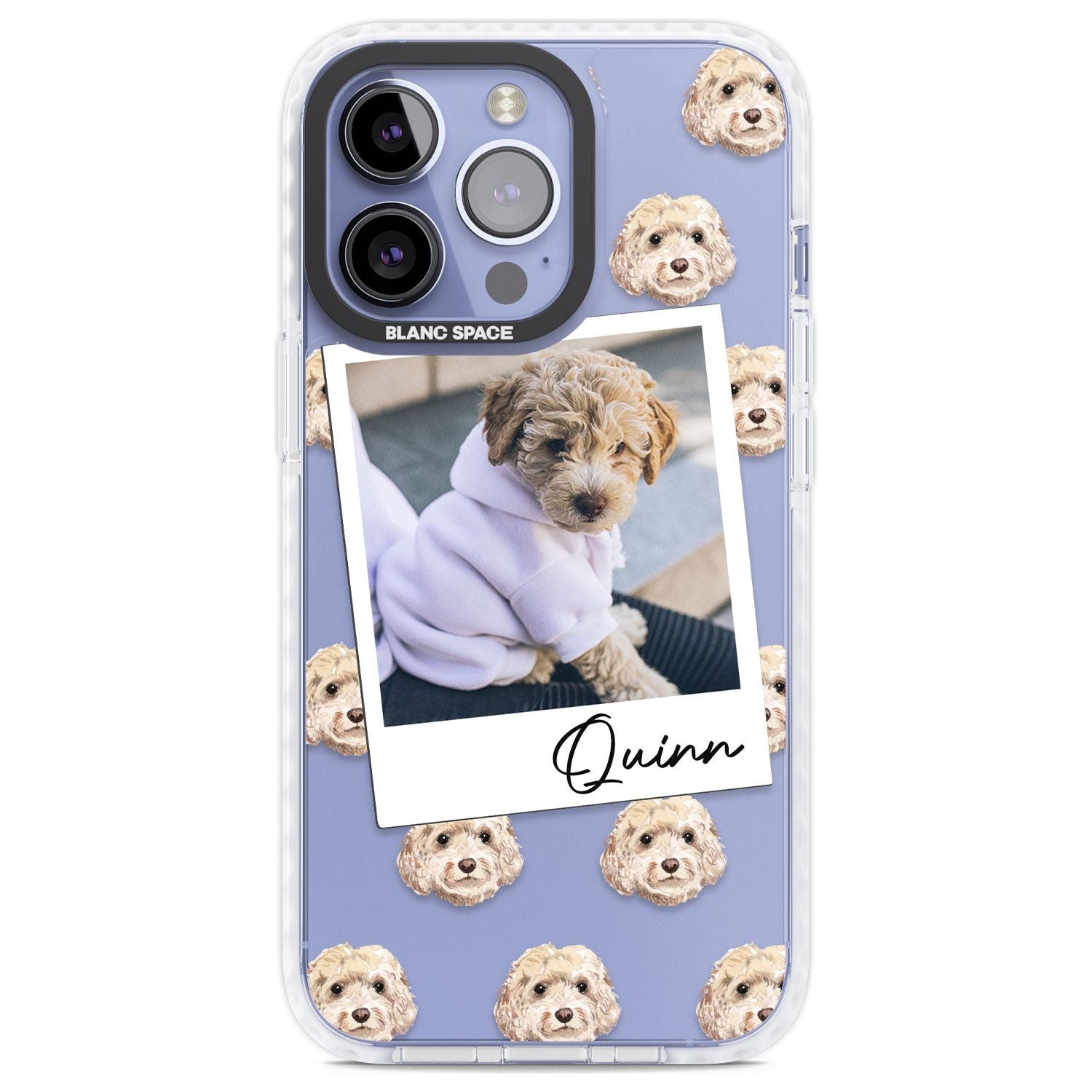 Personalised Cockapoo, Cream - Dog Photo Custom Phone Case iPhone 13 Pro / Impact Case,iPhone 14 Pro / Impact Case,iPhone 15 Pro Max / Impact Case,iPhone 15 Pro / Impact Case Blanc Space
