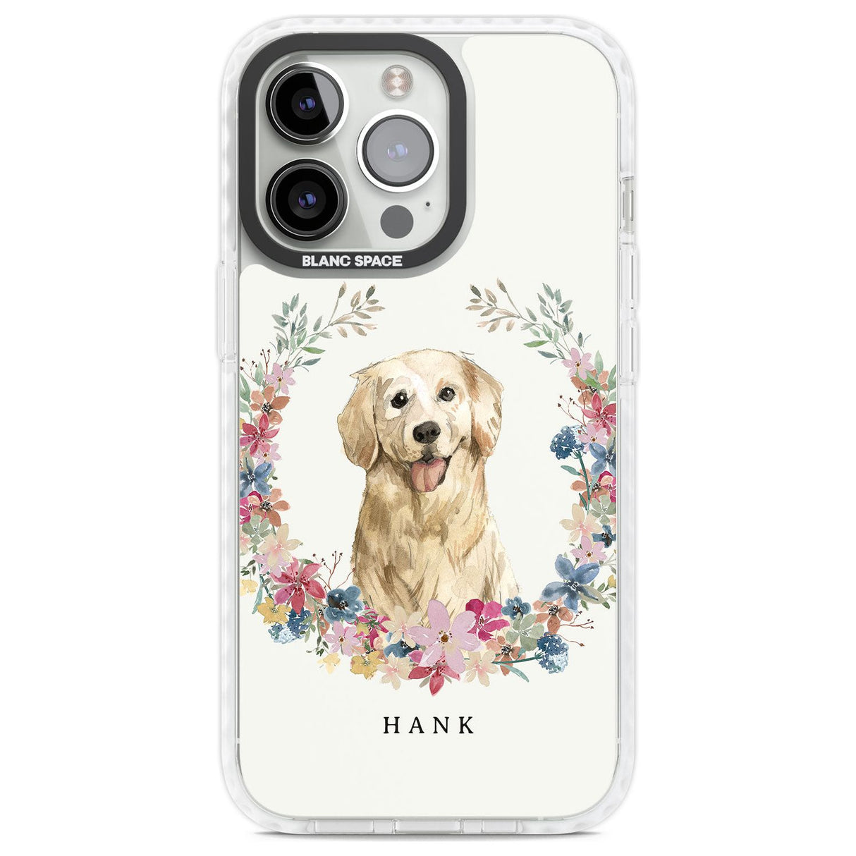 Personalised Golden Retriever - Watercolour Dog Portrait Custom Phone Case iPhone 13 Pro / Impact Case,iPhone 14 Pro / Impact Case,iPhone 15 Pro Max / Impact Case,iPhone 15 Pro / Impact Case Blanc Space