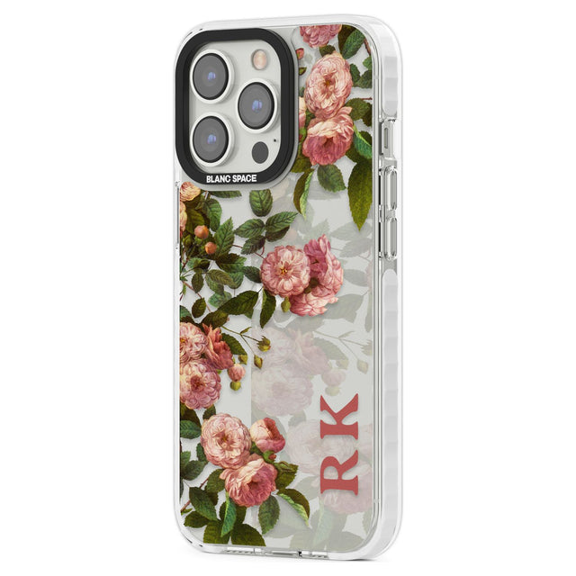 Personalised Clear Vintage Floral Pink Garden Roses Custom Phone Case iPhone 15 Pro Max / Black Impact Case,iPhone 15 Plus / Black Impact Case,iPhone 15 Pro / Black Impact Case,iPhone 15 / Black Impact Case,iPhone 15 Pro Max / Impact Case,iPhone 15 Plus / Impact Case,iPhone 15 Pro / Impact Case,iPhone 15 / Impact Case,iPhone 15 Pro Max / Magsafe Black Impact Case,iPhone 15 Plus / Magsafe Black Impact Case,iPhone 15 Pro / Magsafe Black Impact Case,iPhone 15 / Magsafe Black Impact Case,iPhone 14 Pro Max / Bla