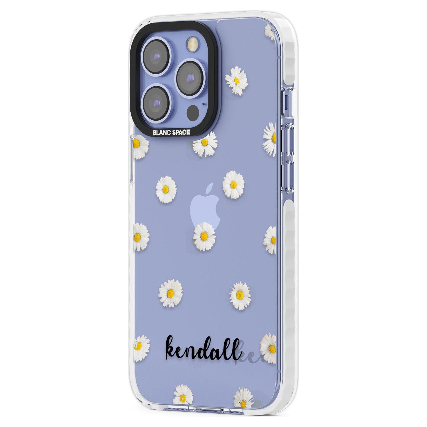 Personalised White Daisies & Cursive