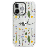 Personalised Wildflower Floral Custom Phone Case iPhone 13 Pro / Impact Case,iPhone 14 Pro / Impact Case,iPhone 15 Pro Max / Impact Case,iPhone 15 Pro / Impact Case Blanc Space