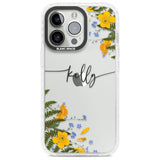 Personalised Ferns & Wildflowers Custom Phone Case iPhone 13 Pro / Impact Case,iPhone 14 Pro / Impact Case,iPhone 15 Pro Max / Impact Case,iPhone 15 Pro / Impact Case Blanc Space