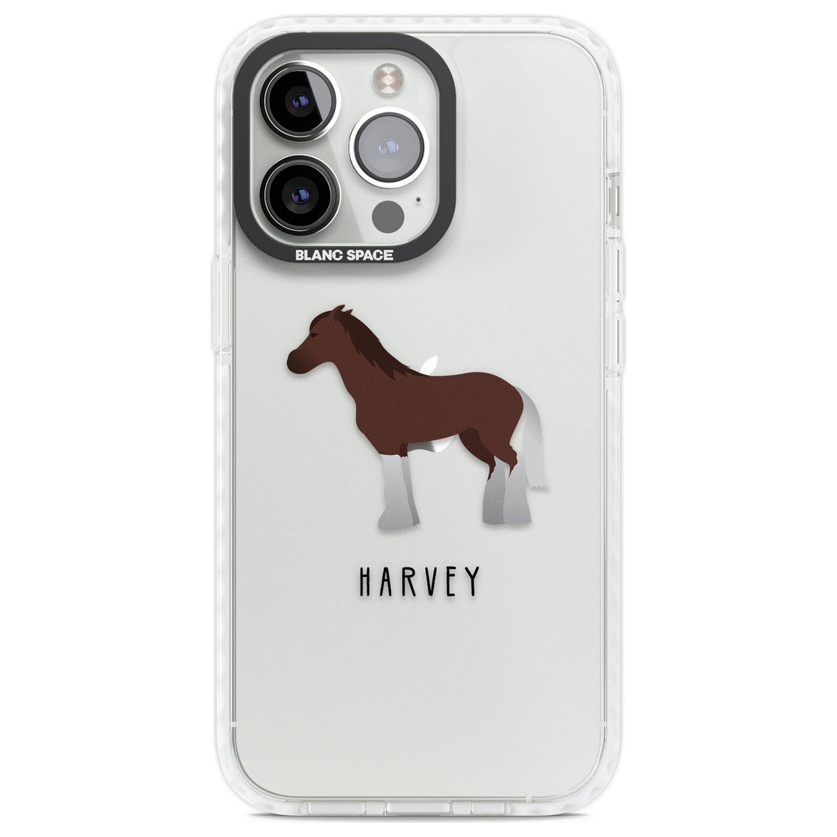 Personalised Brown Horse Custom Phone Case iPhone 13 Pro / Impact Case,iPhone 14 Pro / Impact Case,iPhone 15 Pro Max / Impact Case,iPhone 15 Pro / Impact Case Blanc Space