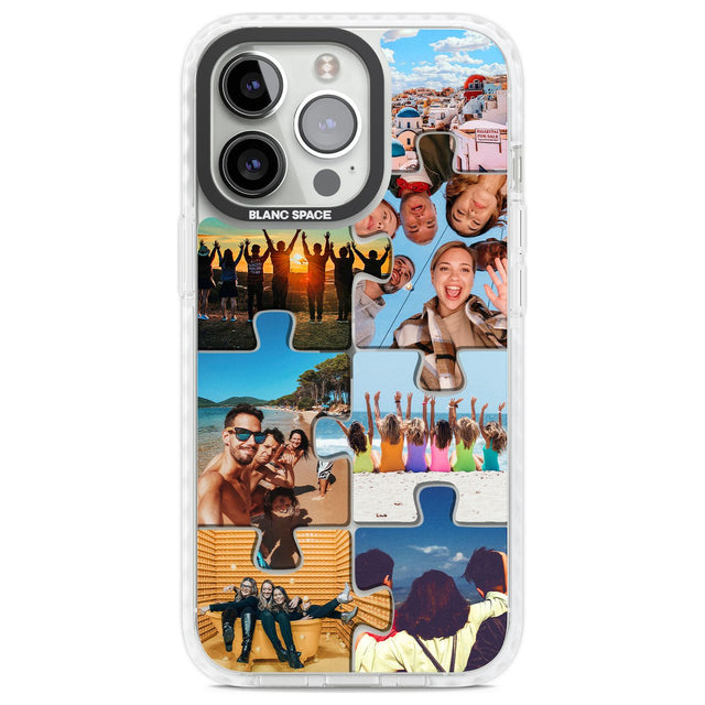 Personalised Jigsaw Photo Grid Custom Phone Case iPhone 13 Pro / Impact Case,iPhone 14 Pro / Impact Case,iPhone 15 Pro Max / Impact Case,iPhone 15 Pro / Impact Case Blanc Space
