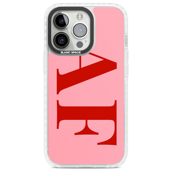 Personalised Red & Pink Letters
