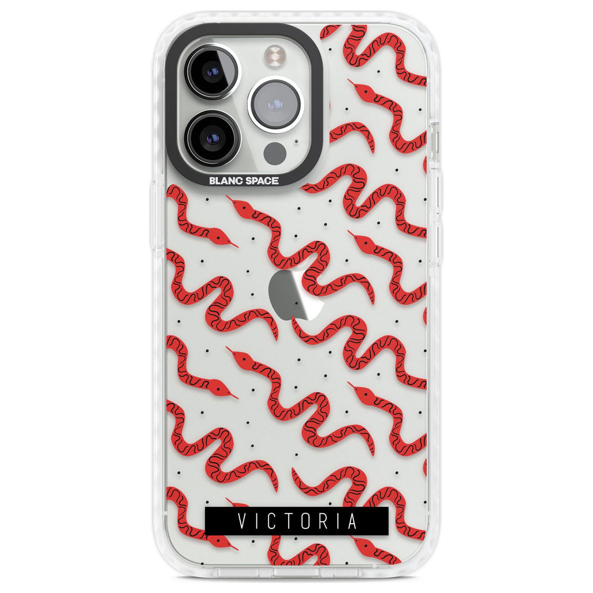 Personalised Snake Pattern Custom Phone Case iPhone 13 Pro / Impact Case,iPhone 14 Pro / Impact Case,iPhone 15 Pro Max / Impact Case,iPhone 15 Pro / Impact Case Blanc Space