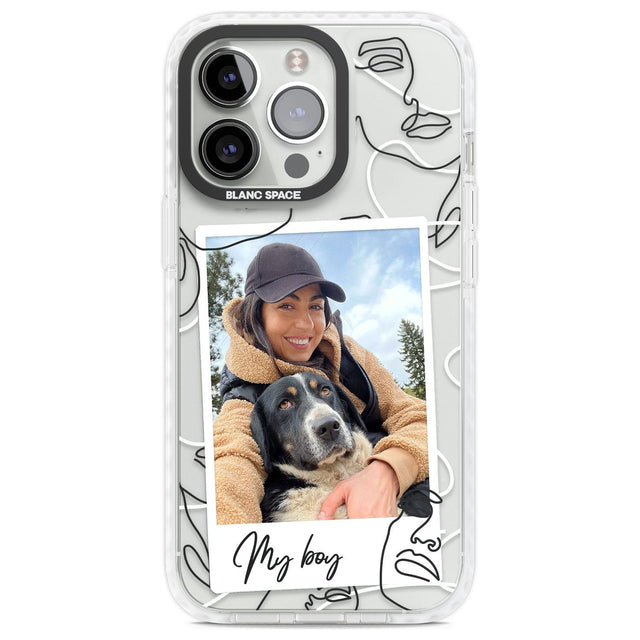 Personalised Snake Instant PhotoPhone Case for iPhone 14 Pro