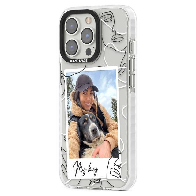 Personalised Snake Instant PhotoPhone Case for iPhone 14 Pro