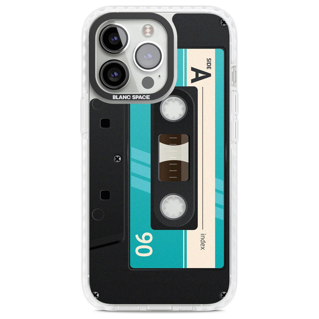 Personalised Dark Cassette Custom Phone Case iPhone 13 Pro / Impact Case,iPhone 14 Pro / Impact Case,iPhone 15 Pro Max / Impact Case,iPhone 15 Pro / Impact Case Blanc Space