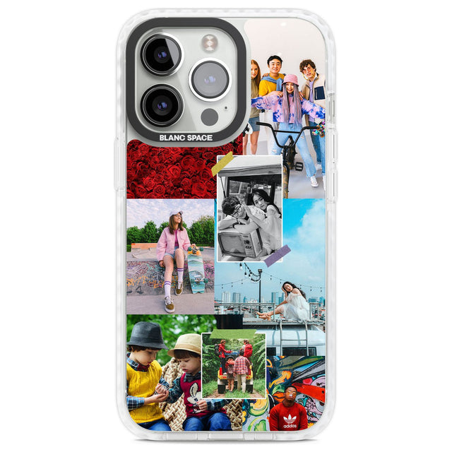 Personalised Photo Collage Custom Phone Case iPhone 13 Pro / Impact Case,iPhone 14 Pro / Impact Case,iPhone 15 Pro Max / Impact Case,iPhone 15 Pro / Impact Case Blanc Space