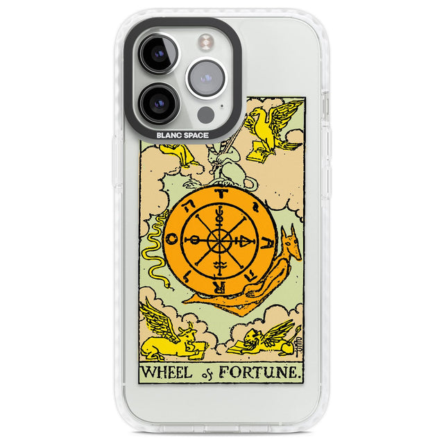 Personalised Wheel of Fortune Tarot Card - Colour Phone Case iPhone 13 Pro / Impact Case,iPhone 14 Pro / Impact Case,iPhone 15 Pro Max / Impact Case,iPhone 15 Pro / Impact Case Blanc Space