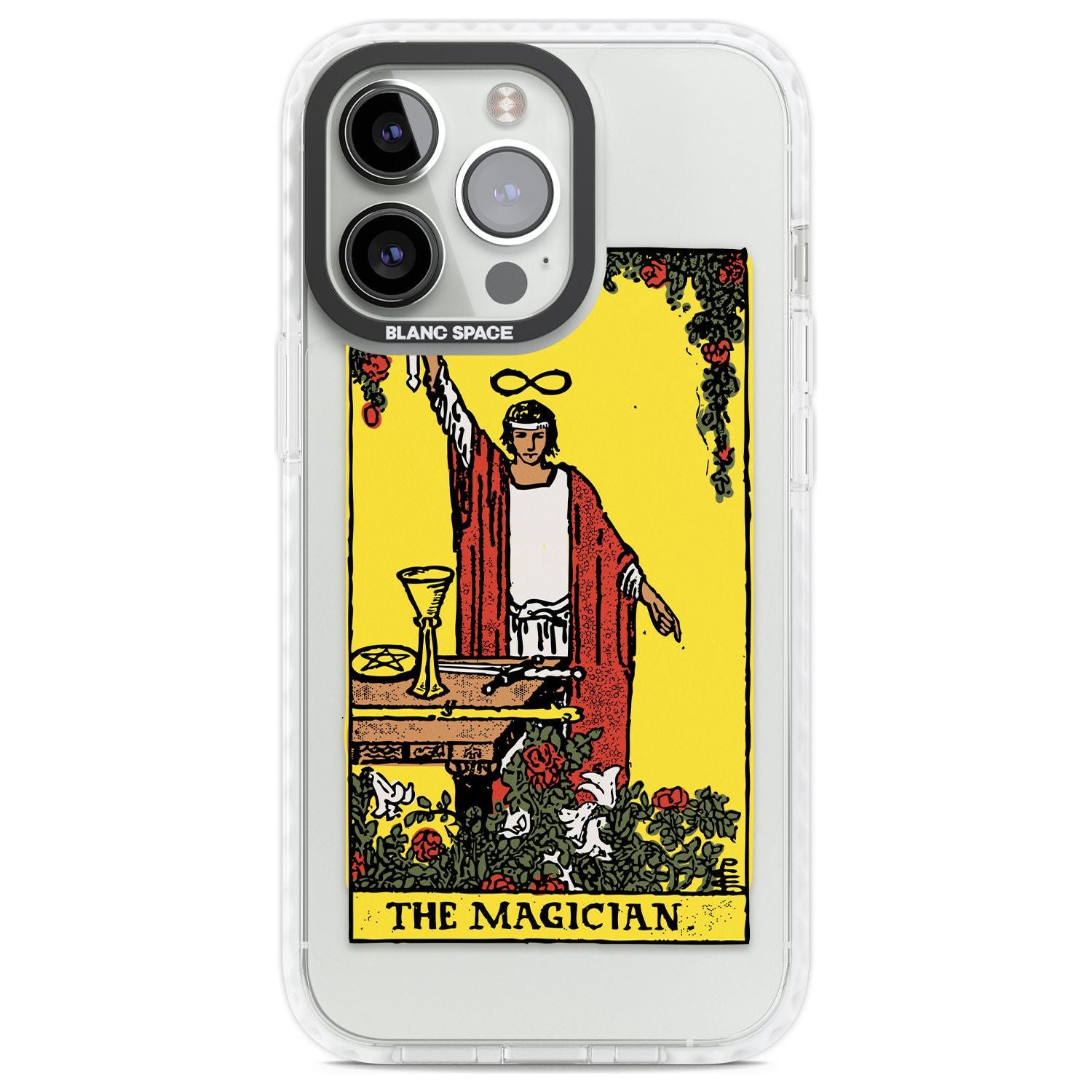Personalised The Magician Tarot Card - Colour Phone Case iPhone 13 Pro / Impact Case,iPhone 14 Pro / Impact Case,iPhone 15 Pro Max / Impact Case,iPhone 15 Pro / Impact Case Blanc Space