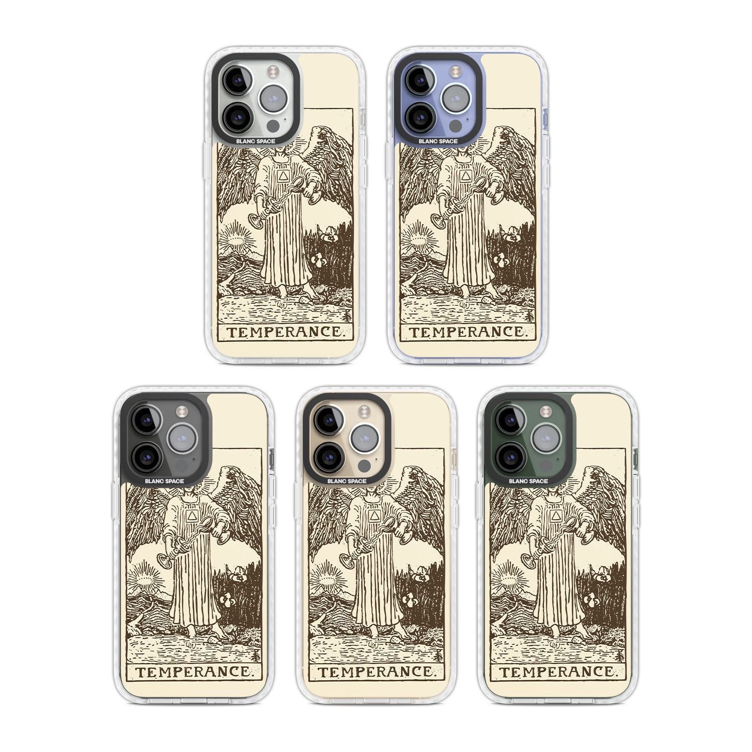 Personalised Temperance Tarot Card - Solid Cream