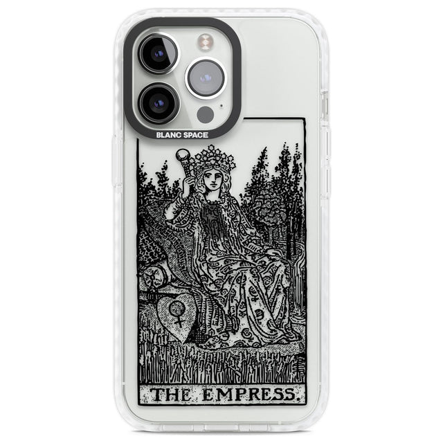 Personalised The Empress Tarot Card - Transparent Custom Phone Case iPhone 13 Pro / Impact Case,iPhone 14 Pro / Impact Case,iPhone 15 Pro Max / Impact Case,iPhone 15 Pro / Impact Case Blanc Space